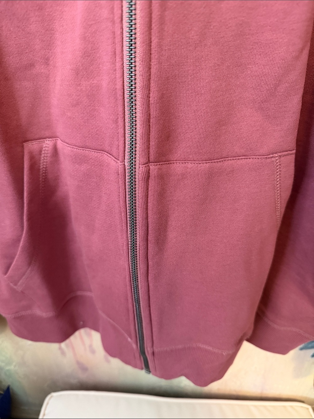 Pact Brushed Fleece Zip Hoodie in Maroon Sz Large NWOT - Picture 5 of 11